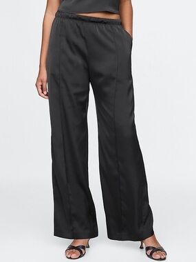Gap seamed satin pants
